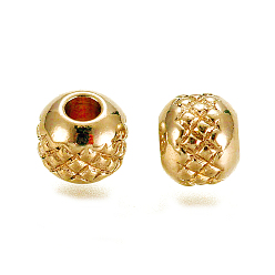 Золотой 304 из нержавеющей стали бусы, рондель, золотые, 4x3.5 мм, отверстие : 1.5 мм