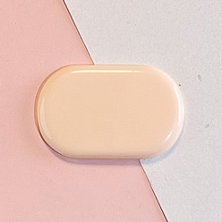 Персиковый Слойка Поиск пластиковой заколки для волос, овальные, розовые, 43x28 мм