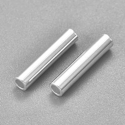 Серебро 304 шарики из нержавеющей стальной трубы, серебряные, 15x3 мм, отверстие : 2.3 мм