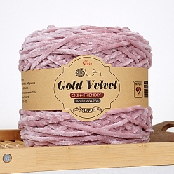 Фламинго Пряжа из шерсти и бархата, для ткачества, вязание крючком, фламинго, 0.6 мм, 245м/моток