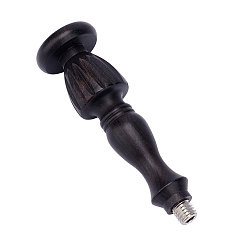 Black Sandalwood Handle, for Wax Seal Stamp, Wedding Invitations Making, Black, 9.2x2.75cm