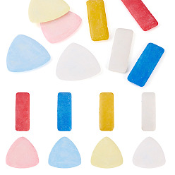 Mixed Color 8Pcs 2 Styles Professional Tailors Chalk Pen Sets, Tailor's Fabric Marker Chalk, Sewing Tool, Triangle & Rectangle, Mixed Color, Triangle: 47x48x3.5mm, 1pc/color