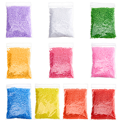 (52) Непрозрачная лаванда 20g 10 цвета шарики из пенопласта небольшого размера, круглые, для изготовления поделок на свадьбу и праздник своими руками, разноцветные, 2.5~3.5 мм, 2 г / цвет