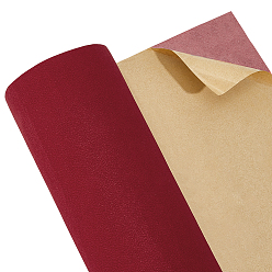 Красный Самоклеящаяся полиэстерная ткань, поделки товары для рукоделия, красные, 360x0.5 мм, около 3 м / рулон