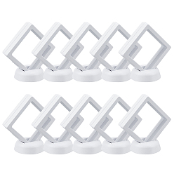 Белый Пластиковые стойки для картин, с пленкой ТПУ и подставкой для дисплея, белые, 20 шт / комплект