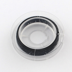 Black Tiger Tail Wire, Nylon-coated Stainless Steel, Black, 0.45mm, about 32.8 Feet(10m)/roll