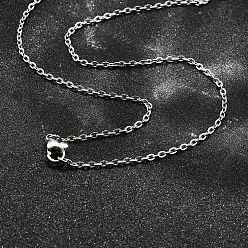 Нержавеющая Сталь Цвет Устойчивые к потускнению 304 женские цепочки из нержавеющей стали, цвет нержавеющей стали, 17.7 дюйм (45 см)