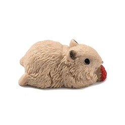 Hamster Милые украшения из смолы для показа животных, для украшения рабочего стола домашнего офиса, хомяк, 22.5x14.5x9.5 мм