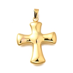 Золотой 304 подвески из нержавеющей стали, крест очарование, золотые, 33.5x27x4.5 мм, отверстие : 5.5x3 мм