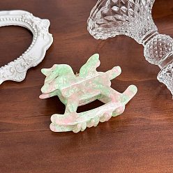 Бледно-Зеленый Заколки для волос в форме когтей из ацетата целлюлозы, аксессуары для волос для женщин и девочек, конек, бледно-зеленый, 77 мм