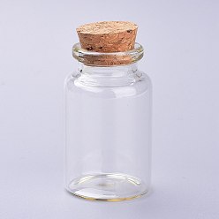 Прозрачный Стеклянные бутылки, с пробкой, бутылка желаний, шарик контейнеры, прозрачные, 3x5 см