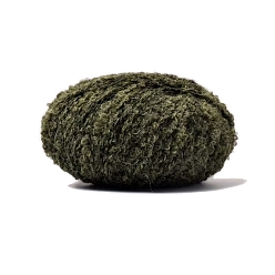 Темно-оливково-зеленый Полиэфирная пряжа, для ткачества, вязание крючком, темно-оливковый зеленый, 1~2 мм, около 218.72 ярдов (200 м) / моток