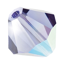 20410 200 Tanzanite AB Хрустальные бусины preciosa®, чешский хрусталь, биконус(451 69 302 рондель), 20410 200 танзанит аб, 6 мм, отверстие : 1 мм