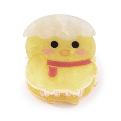 Цыпленок Симпатичные мини-животные акриловые заколки для волос с когтями, аксессуары для волос для девочек, цыпленок, 25.5x24x26 мм