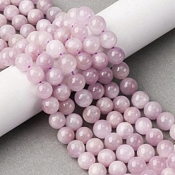 Кунсайт Природные кунцит бисер нитей, круглые, 8 мм, отверстие : 1 мм, около 46~49 шт / нитка, 15.35~15.75'' (39~40 см)