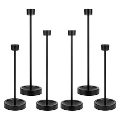 Черный Железный подсвечник, для конических свечей, свадьбы или вечеринки, а также предметы интерьера, чёрные, 70x240 мм