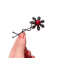 Реактивный Самолет Шпильки-невидимки со стразами из сплава, с имитацией жемчужина бисера, струя, 73 мм