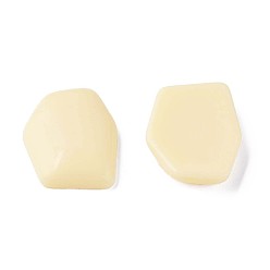 Персиковый Слойка Непрозрачные акриловый кабошоны, нерегулярный шестигранник, розовые, 25.5x19.5x5.5 мм, Около 253 шт / 500 г