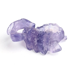 Флюорит Резные фигурки скорпионов из натурального флюорита, статуи для украшения рабочего стола для домашнего офиса, 100 мм