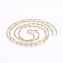 Golden 304 Stainless Steel Links Chains, Unwelded, Golden, 2.5mm