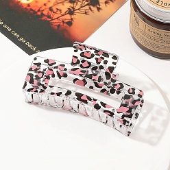 Leopard Пластиковые заколки-коготь для волос для женщин и девочек, леопард, 85x48x40 мм