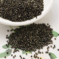 (DB0007) Металлический Коричневый Ирис Бусины miyuki delica, цилиндр, японский бисер, 11/0, (дБ 0007) металлический коричневый ирис, 1.3x1.6 мм, отверстия: 0.8 мм, около 10000 шт / мешок, 50 г / мешок