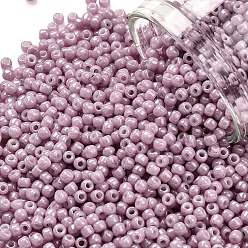 (127) Opaque Luster Pale Mauve Тохо 11/0 круглые бусины, японский бисер, (127) матовый блеск бледно-лиловый, 11/0, 2.2 мм, отверстие : 0.8 мм, Около 1110 шт / 10 г