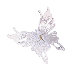 лаванда Пластиковые зажимы когтя волос, аксессуары для волос для женщин и девочек, бабочка, лаванда, 105x100x45 мм