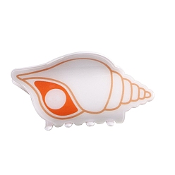 Shell Shape Заколки для волос из пвх, мультяшные аксессуары для волос, формы раковины, 84x52x52 мм