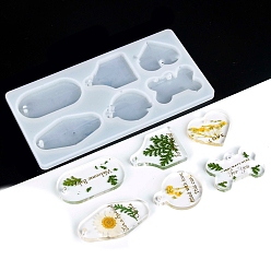 Rectangle DIY силиконовые формы кулон, формы для литья смолы, прямоугольные, 165x85x8 мм