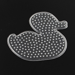 Прозрачный Пластиковые плетеные утки abc, используемые для 5x5 мм diy плавких шариков, прозрачные, 95x103x5 мм