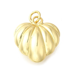 Настоящее золото 18K Латунные подвески, сердце прелести, с прыжковых колец, без кадмия и без свинца, долговечный, стойки покрытие, реальный 18 k позолоченный, 23x20.5x10.5 мм, отверстие : 4 мм