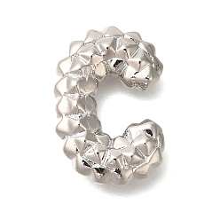 Letter C Стойки покрытие, Латунные подвески, без кадмия и без свинца, подвески с буквой az~z, буква С, 21x14.5x5.5 мм, отверстие : 2.5x3 мм