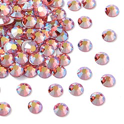 90350 200 Padparadscha AB Preciosa® maxima crystal без горячей фиксации плоские камни, чешский хрусталь, срыв твердой мозговой оболочки, круглый(438 11 615 шатон-роза), 90350 200 падпараджа аб, ss 8 (2.3~2.5 мм)
