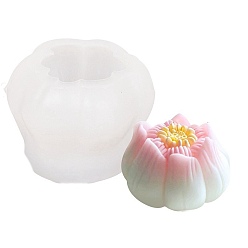 Белый Силиконовые формы для изготовления цветочных свечей, пищевой силикон, изготовление украшений, для изготовления свечей, белые, 72x71x52 мм