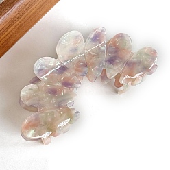 Розовый Заколки для волос из ацетата целлюлозы с полыми волнами и большими когтями, аксессуары для волос для женщин и девочек, цветок, туманная роза, 110 мм