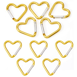 пшеница 5пружинные кольца из цинкового сплава, сердце, цвет пшеницы, 43.2x42 мм