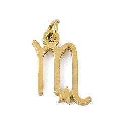 Стрелец 316 l хирургические подвески из нержавеющей стали, чары созвездий, с целью перехода в кольце, золотые, Стрелец, 12.5x9.5x1.5 мм, отверстие : 2.5 мм