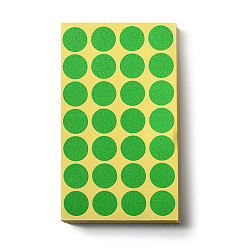 Зеленый Точечные клейкие бумажные наклейки, для скрапбукинга, дневник, планировщик, конверт и блокноты, круглые, зелёные, 20 мм, 28шт / лист, 68 простыни / мешок, 1904 шт / пакет