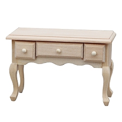 Цвет Древесины Миниатюрные украшения для деревянного стола, аксессуары для домашнего кукольного домика с микро-ландшафтом, притворяясь опорными украшениями, деревесиные, 95x39x63 мм