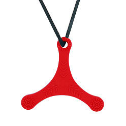 Красный Подвески из пищевого экологически чистого силикона в форме дротика, изготовление ожерелий diy, красные, 69x60 мм