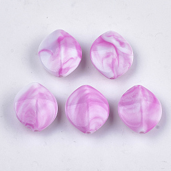 Orchidee Acryl-Perlen, Nachahmung Edelstein, Pferd Auge, Orchidee, 28x23.5x12.5 mm, Bohrung: 2 mm, ca. 149 Stk. / 500 g