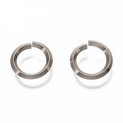 Нержавеющая Сталь Цвет Не тускнеют 304 нержавеющая сталь открытые быстроразъемные соединения, Кольца, цвет нержавеющей стали, 10x1.5 мм, внутренний диаметр: 7 мм