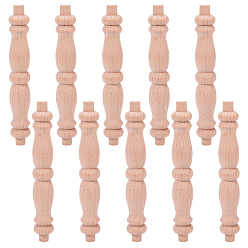 BurlyWood Balaustre de huso de madera, Poste de madera para restauración de escaleras y muebles, burlywood, 141x20.5 mm
