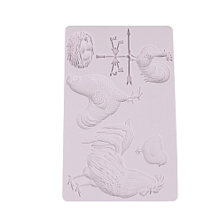 чертополох Diy дисплей силиконовые формы, формы для литья смолы, цыпленок, чертополох, 195x122x7 мм