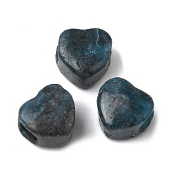 Апатит Натуральные апатитовые европейские бусины, сердце крупные бусины отверстие, 13x14.5~15x10.5~11 мм, отверстие : 5.5~5.6 мм