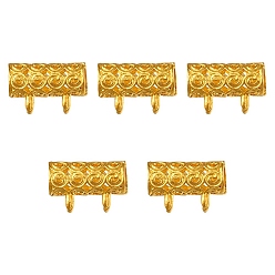 Матовый Золотой Цвет Полые поручни из сплава, петля под залог, Вешалка ссылки, колонка, матовый золотой цвет, 7.5x11x5 мм, отверстие : 1.4 мм, внутренний диаметр: 3 мм