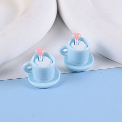 Светло-Голубой 10модель стаканчиков из смолы, аксессуары для кукольного домика с микро-ландшафтом, притворяясь опорными украшениями, Небесно-голубой, 15 мм