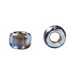 (997) Gilt Lined AB Light Sapphire TOHO Round Seed Beads, Japanese Seed Beads, (997) Gilt Lined AB Light Sapphire, 8/0, 3mm, Hole: 1mm, about 1110pcs/50g