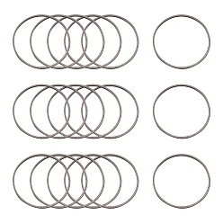 Gunmetal Brass Linking Rings, Gunmetal, 25x0.7~1mm